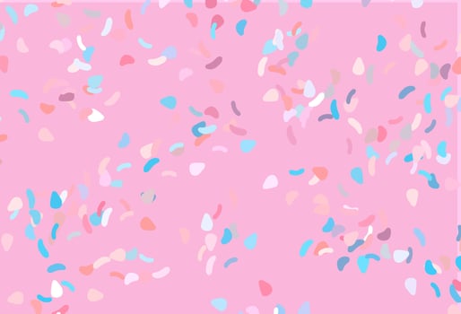 Light Blue, Red vector pattern with chaotic shapes.