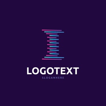 Letter I logo vector