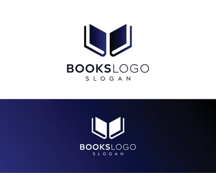 Books logo design,book store vector logo design