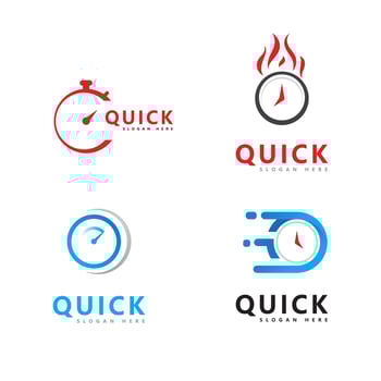 Quick Time logo vector template