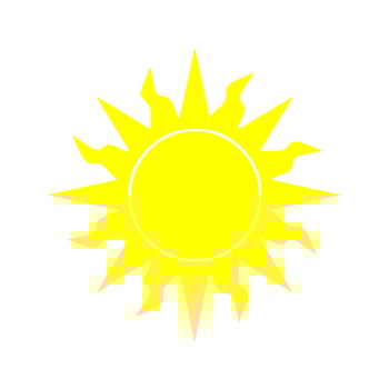 Sun Icon simple vector