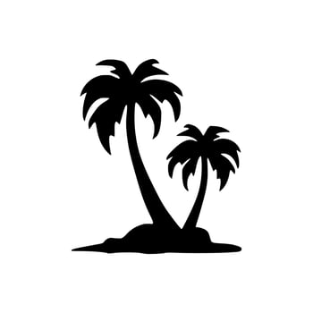 beach icon or logo isolated sign symbol vector illustration
