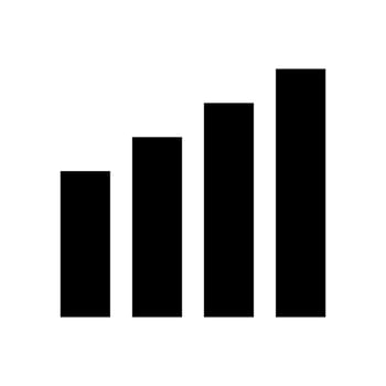 Signal icon flat 4G icon logo vector
