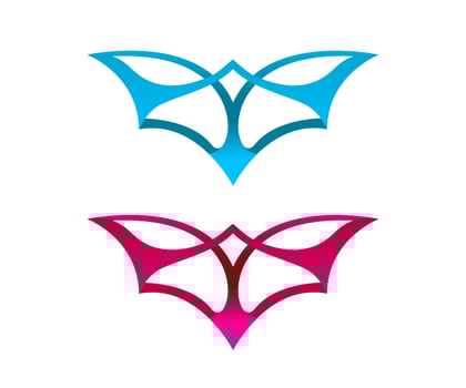Bat logo design vector