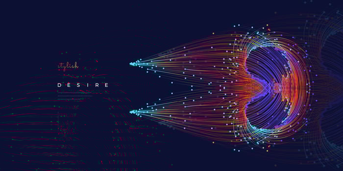 Abstract glowing fiber optics background element. Small particles strive out of center. vector illustration use for quantum technology, digital, science, music, communication.