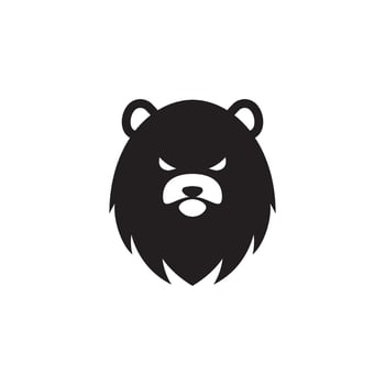 Polar bear vector logo icon illustration