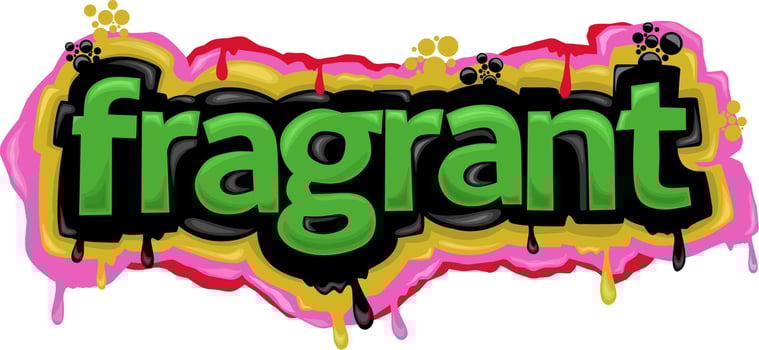 FRAGRANT colorful writing graffiti design vector