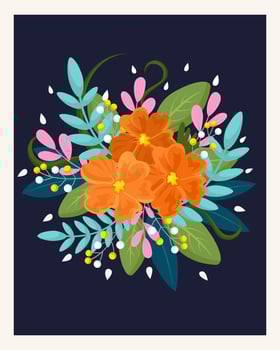 Beautiful Spring Flowers vector