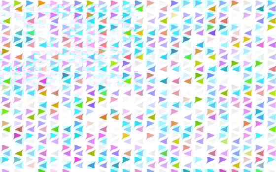 Light Multicolor, Rainbow vector background with triangles.