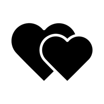LOVE ICON LOGO ILLUSTRATION vector