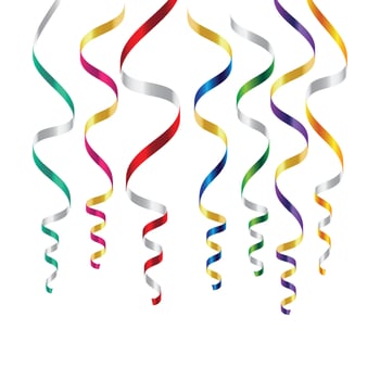 party streamer ribbon. celebration vector