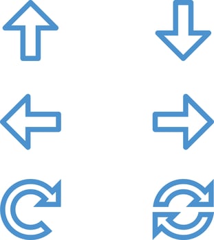 Web arrows icon set. website direction arrows signs. Arrow. Cursor. Collection different arrows sign. Black vector arrows icons. Modern simple arrows