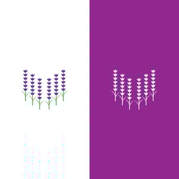 Fresh Lavender flower logo vector