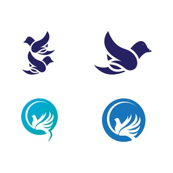 Dove bird logo vector design