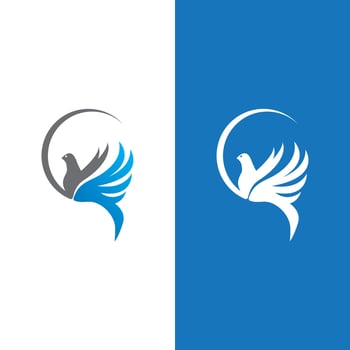 Dove bird logo vector design