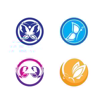 Butterfly logo icon vector design