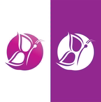 Butterfly logo icon vector design