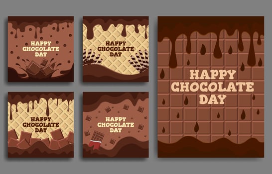 Chocolate Social Media vector