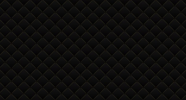 Diamond black sofa leather texture background. Vector illustration