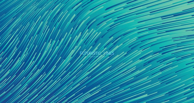 Abstract gradient green lines pattern wavy tech design artwork background. illustration vector eps10