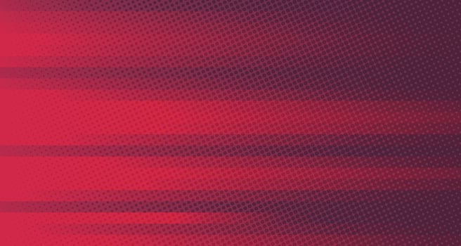 Abstract gradient red and purple lines pattern template design. Decorating with geometric circle halftone element one side of futuristic background. illustration vector