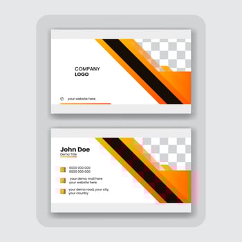 modern abstract business card design template vector