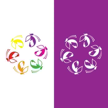 Butterfly logo icon vector design
