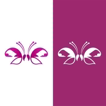 Butterfly logo icon vector design