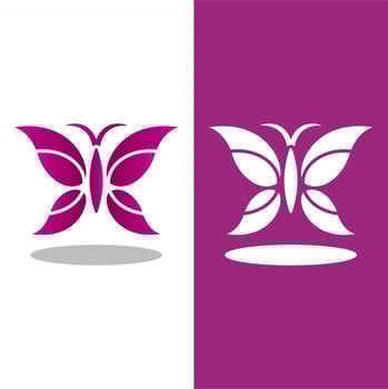 Butterfly logo icon vector design
