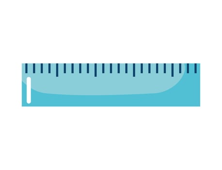 great blue ruler vector