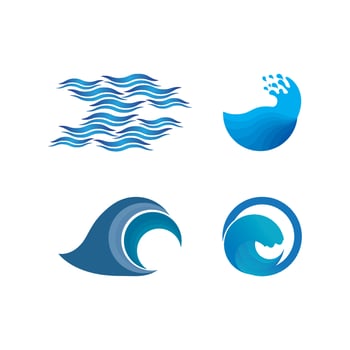 Wave beach vector illustration design