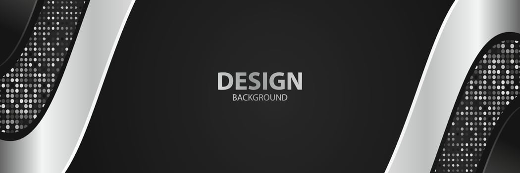 Luxury dark navy background with golden lines and abstract shape. Vector graphic illustration