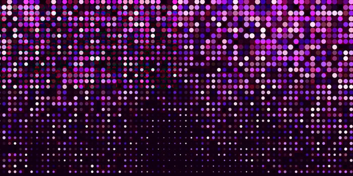 Dark Purple, Pink vector background with spots.