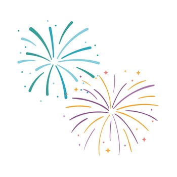 fireworks celebration festive vector