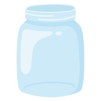 glass jar icon vector