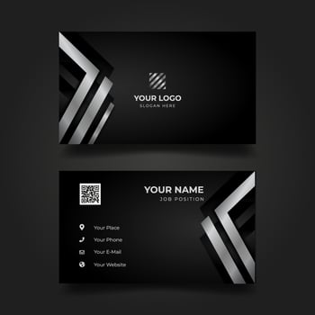 Print business card template vector