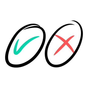 element doodle Check marks ,Hand drawn check signs. vector