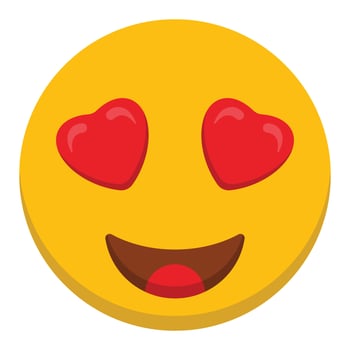 Love emoji vector icon  Which Can Easily Modify Or Edit