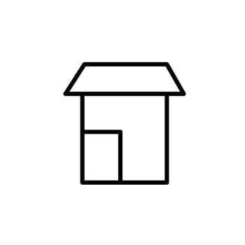 House icon with outline style vector