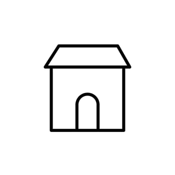 House icon with outline style vector