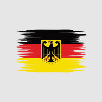 Germany flag brush stroke. National flag vector