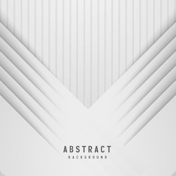 Abstract white and gray color background with geometric shape. Vector illustration.