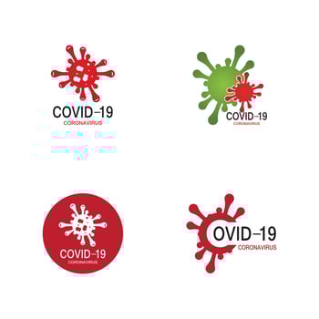 Covid-19 protection logo vector illustration