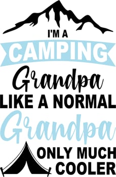 i'm a campilng grandpa like a normal vector