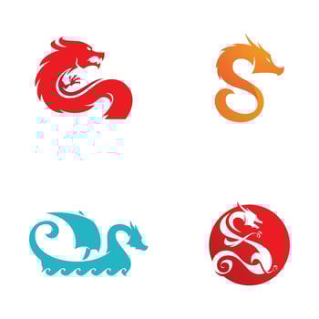 Dragon vector icon illustration