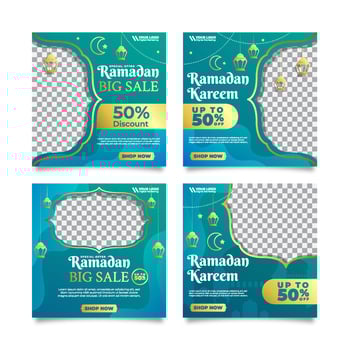 Ramadan Kareem Social Media vector