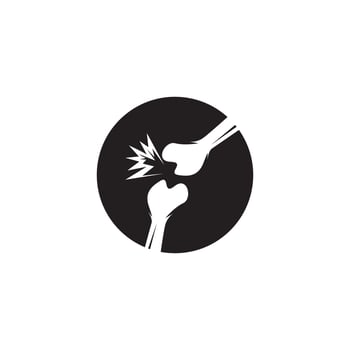 Bone health logo vector illustration