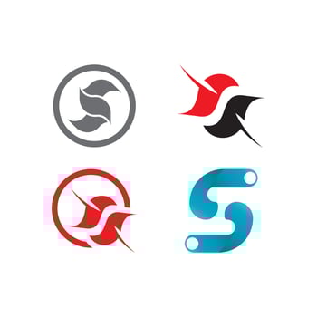 Business corporate S letter logo design vector