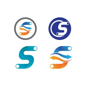 Business corporate S letter logo design vector