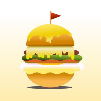 vector illustration of burgers for restaurants, places to eat, food, dining menus